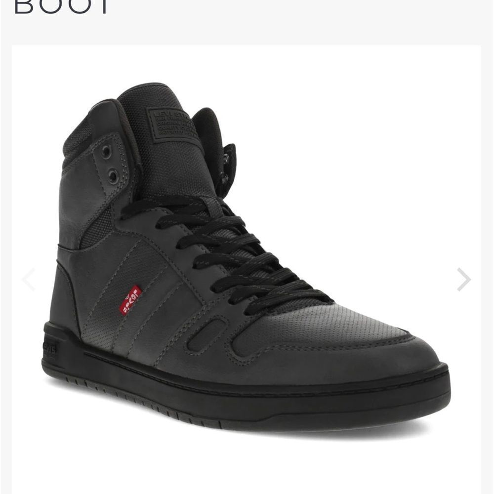 LEVI’S BB HI NL - SNEAKER BOOT BLACK SZ 8.5 NWT IN PACKAGING